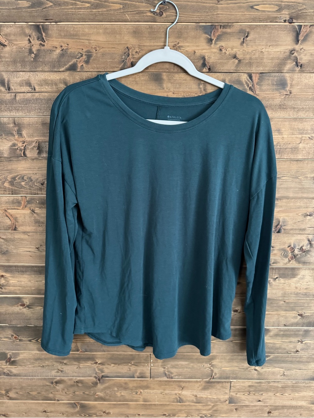 Athleta Move with Ease - Long-Sleeve Crewneck Tee - Deep Teal